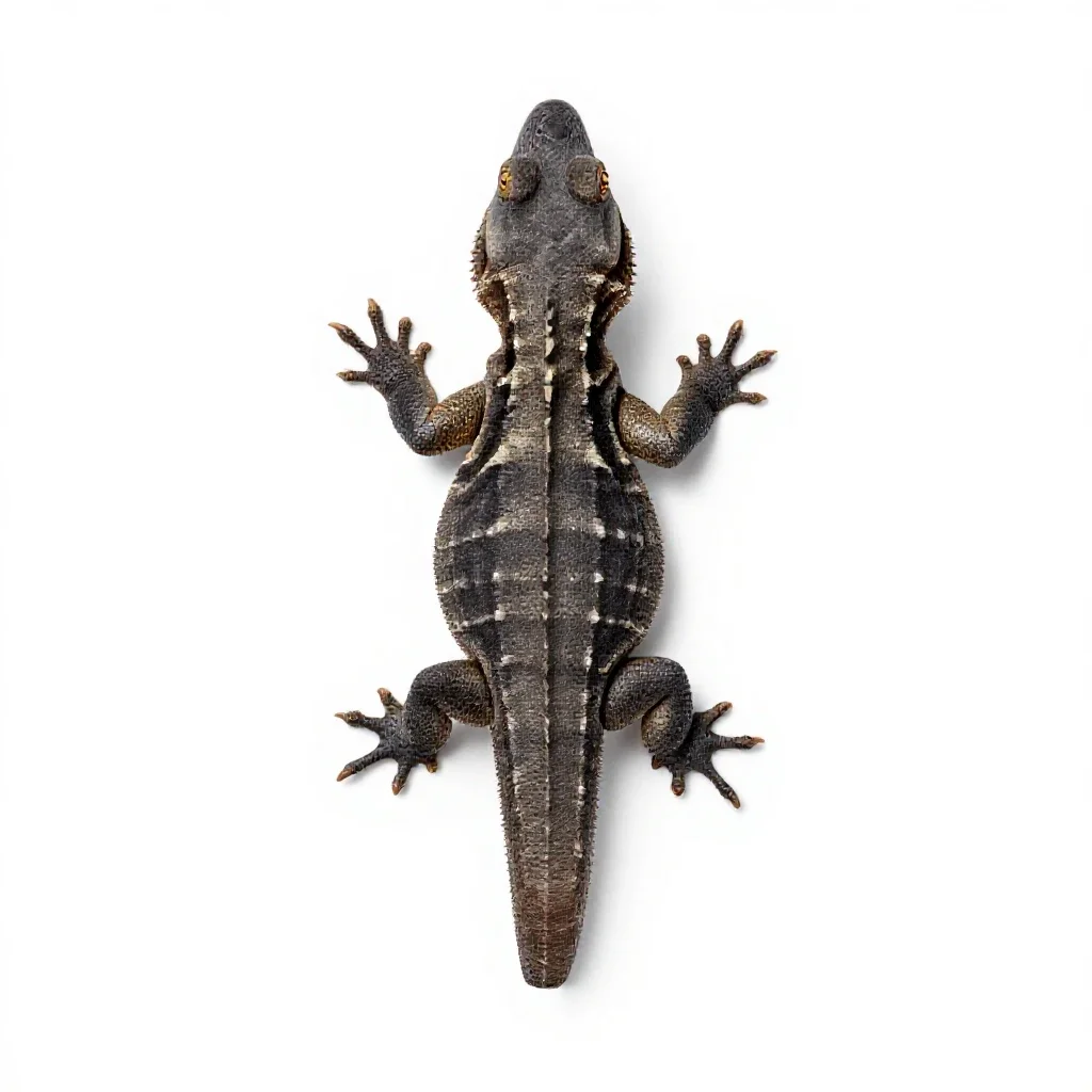 Saurian isolated on a white background