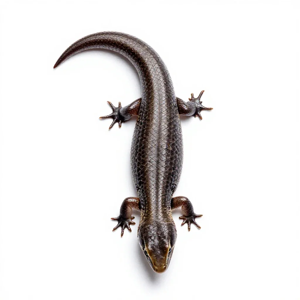 Skink isolated on a white background