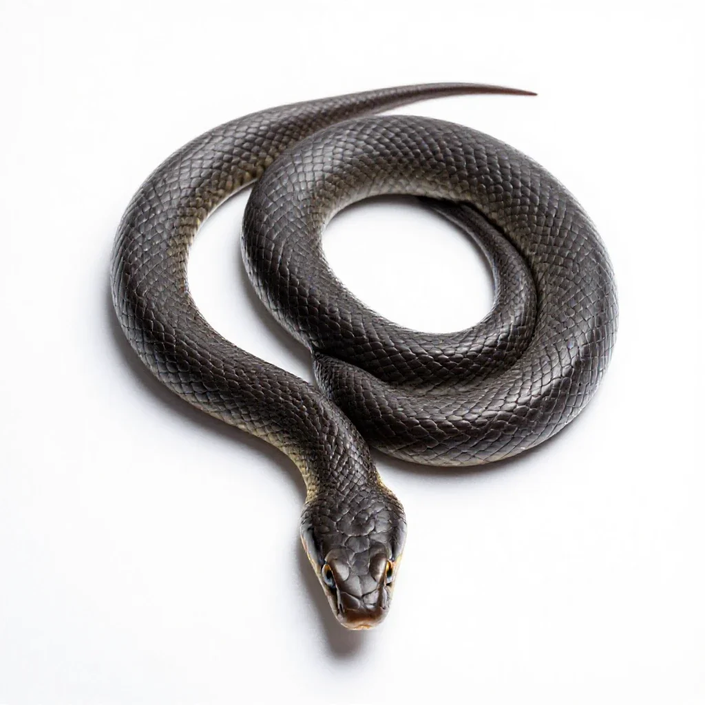 Snake isolated on a white background