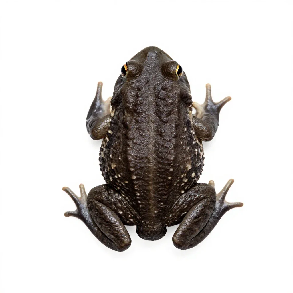 Southern spadefoot isolated on a white background