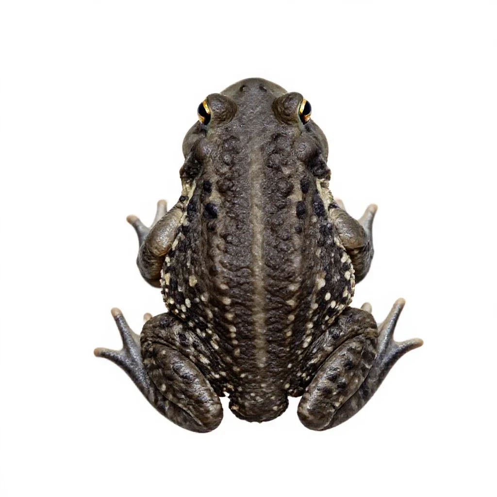 Southwestern toad isolated on a white background