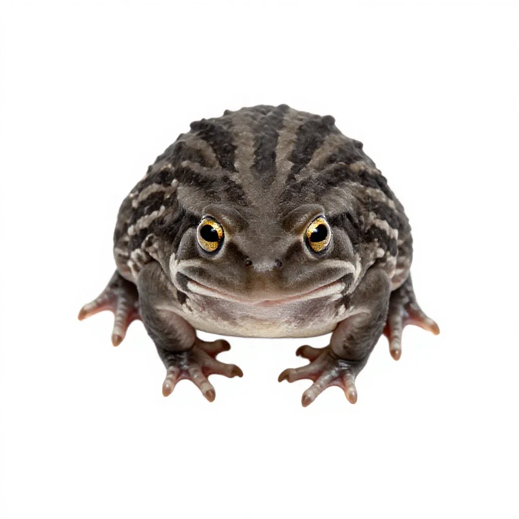 Spring peeper isolated on a white background
