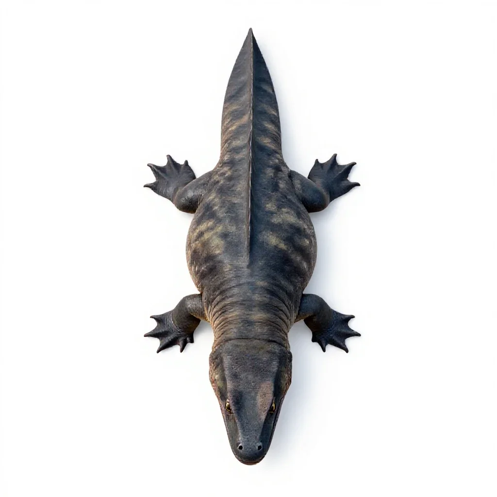 Stenopterygius isolated on a white background