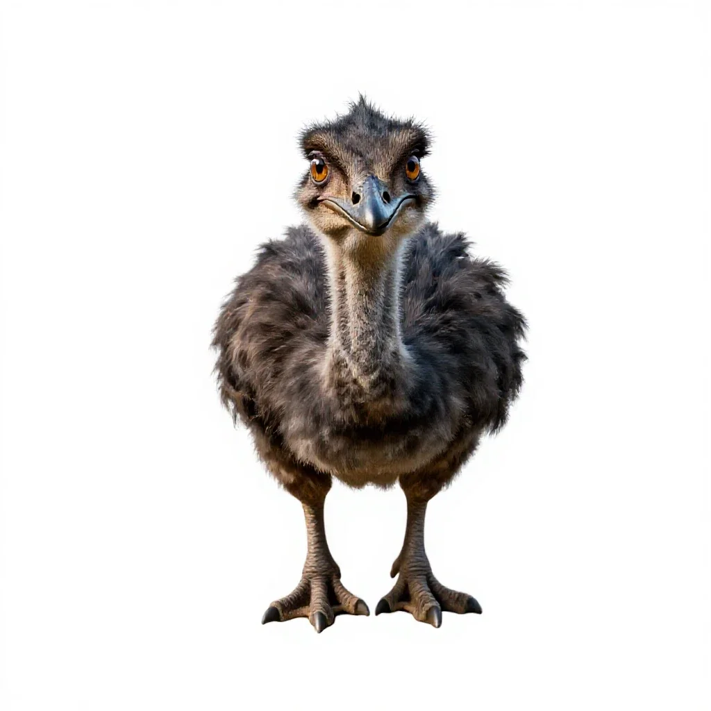 Struthiomimus isolated on a white background