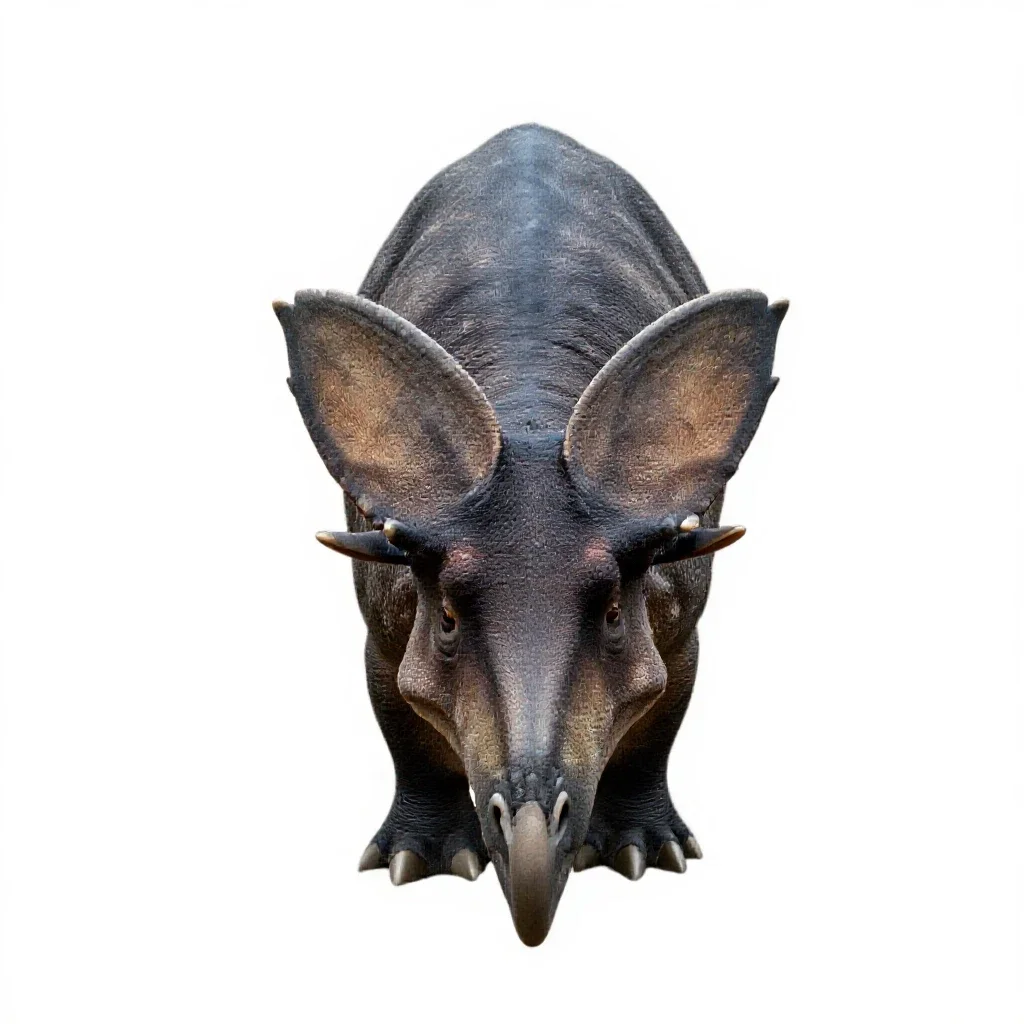 Styracosaur isolated on a white background