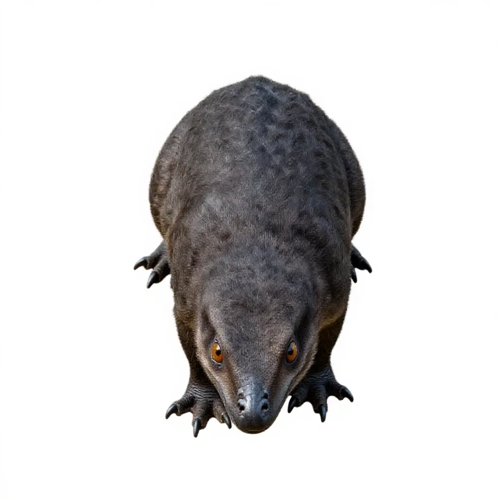 Therapsid isolated on a white background