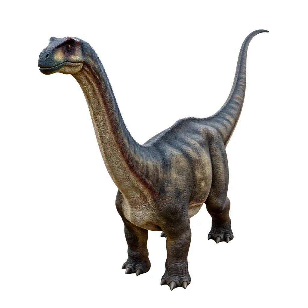 Titanosaur isolated on a white background