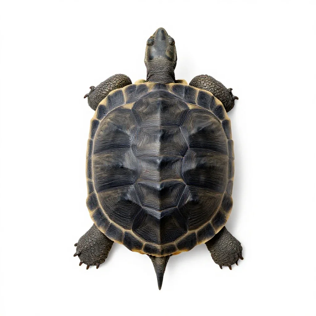 Tortoise isolated on a white background