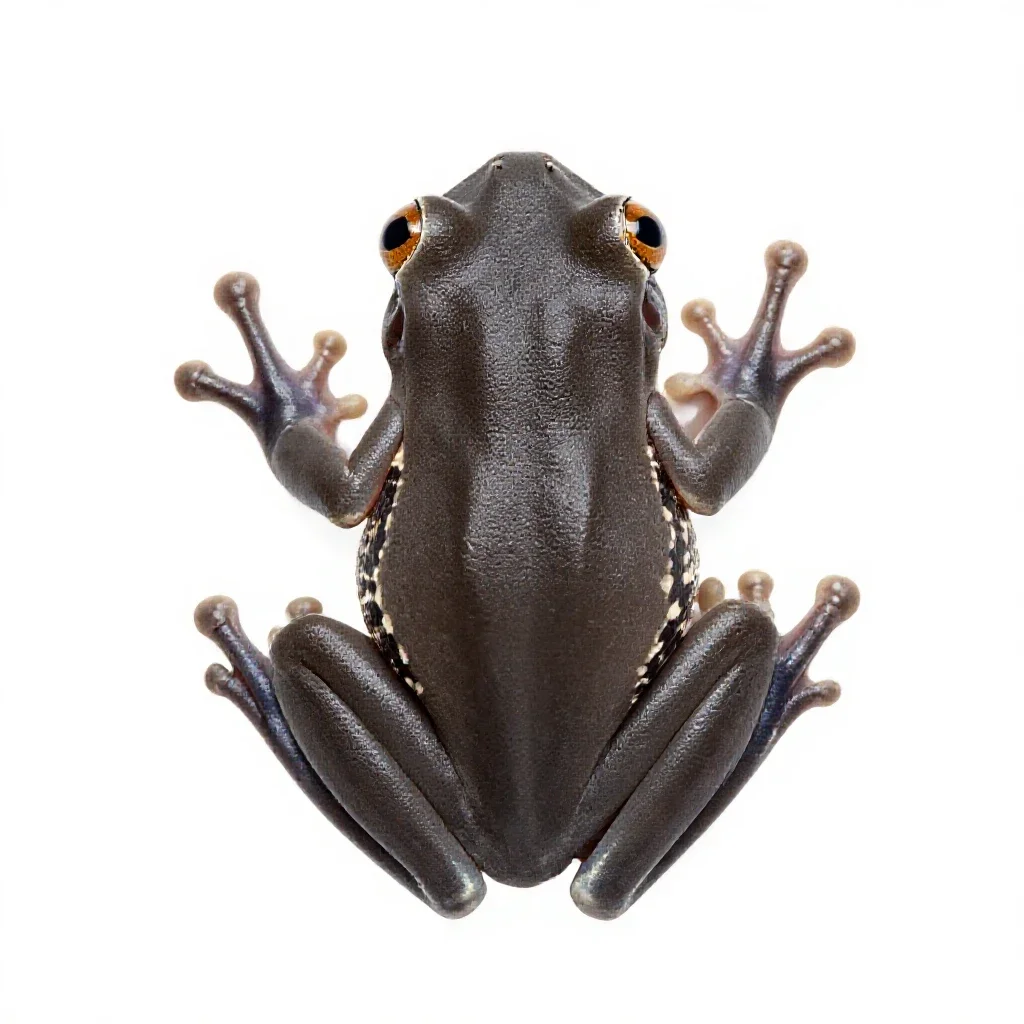 Tree frog isolated on a white background