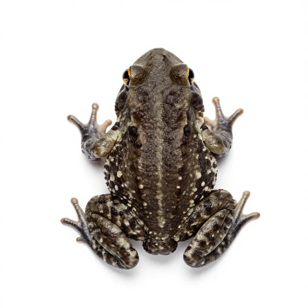 Tree toad isolated on a white background