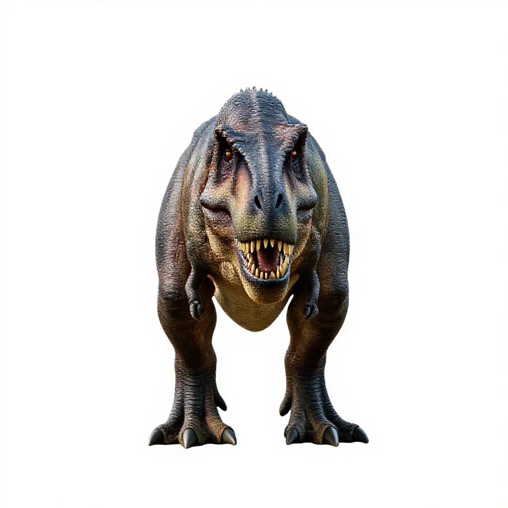Tyrannosaur isolated on a white background