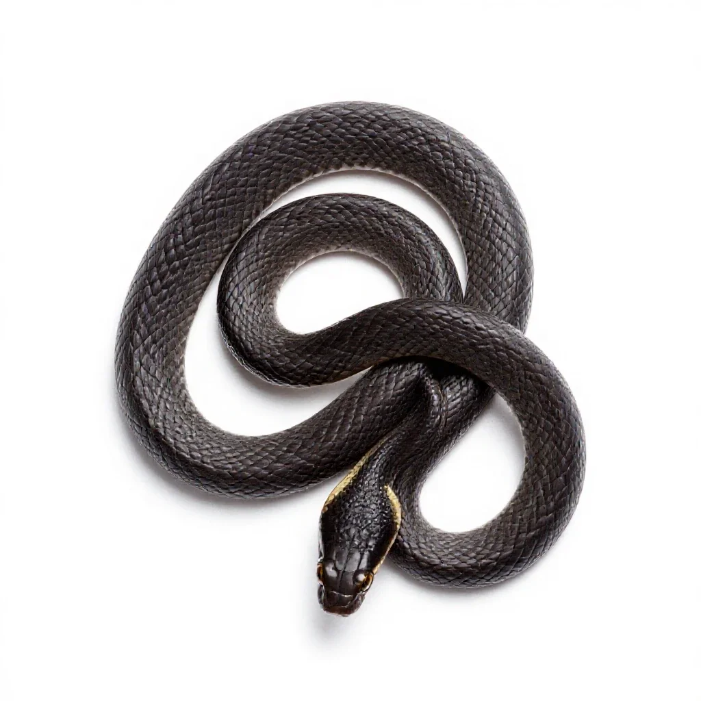 Vine snake isolated on a white background