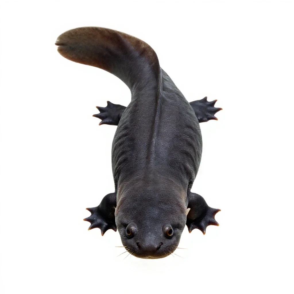 Waterdog isolated on a white background