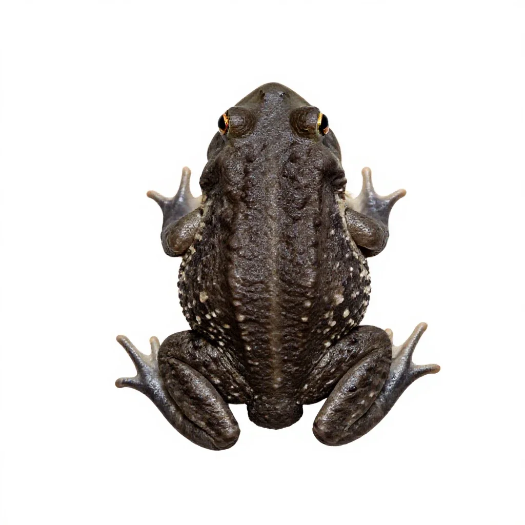 Western spadefoot isolated on a white background