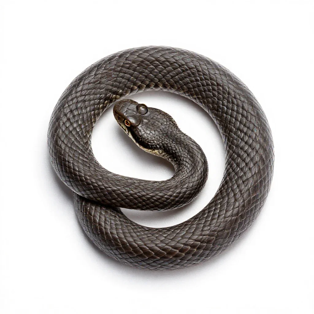 Adder isolated on a white background
