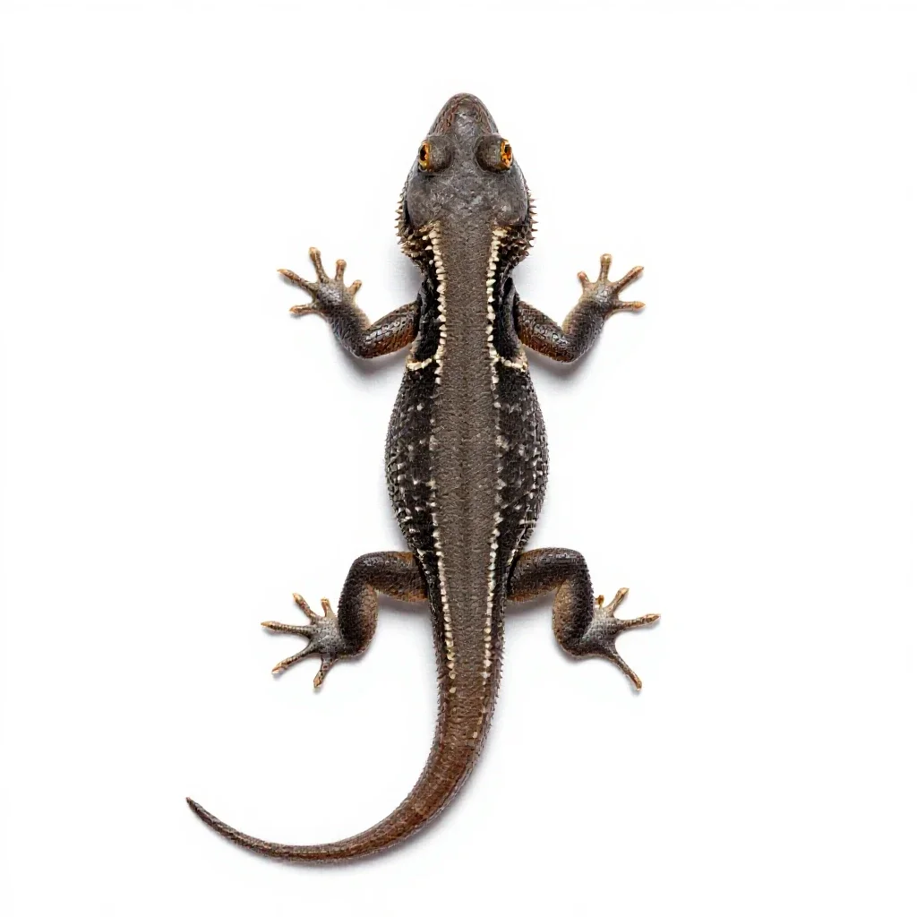 Agama isolated on a white background