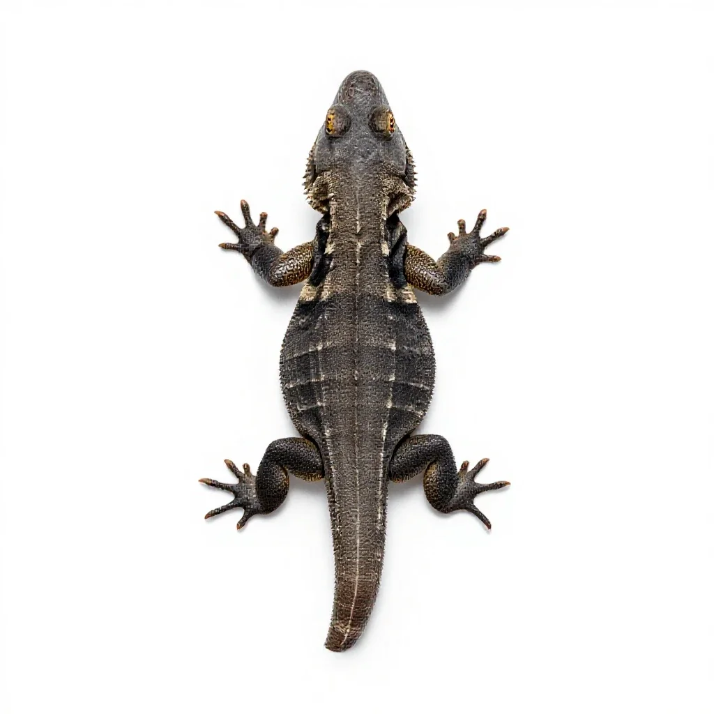 Agamid isolated on a white background