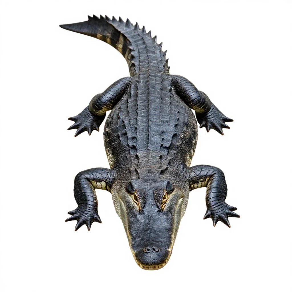 Alligator isolated on a white background