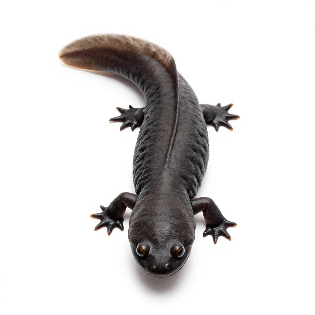 Amphiuma isolated on a white background