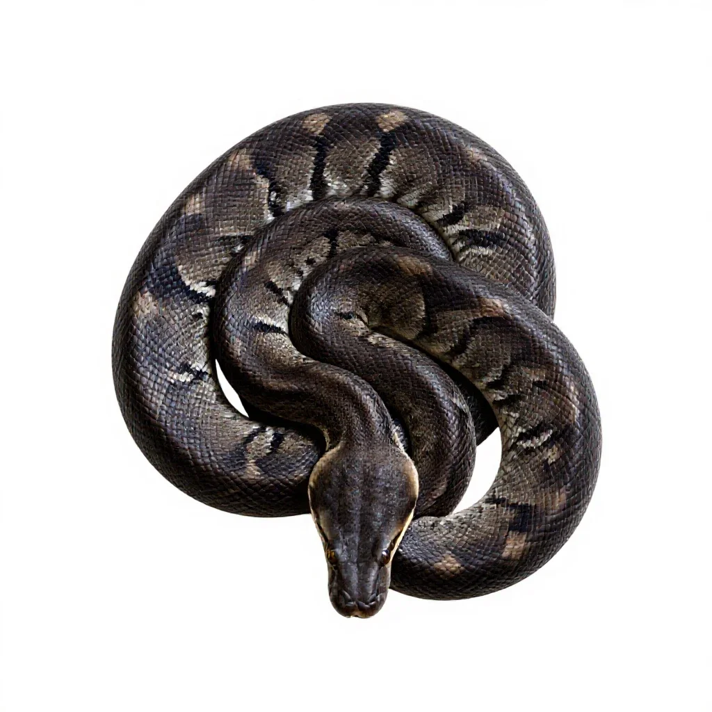 Anaconda isolated on a white background