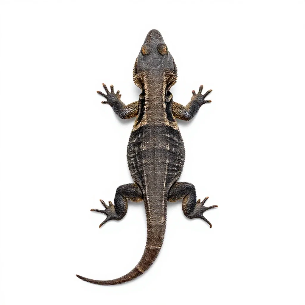 Anguid lizard isolated on a white background