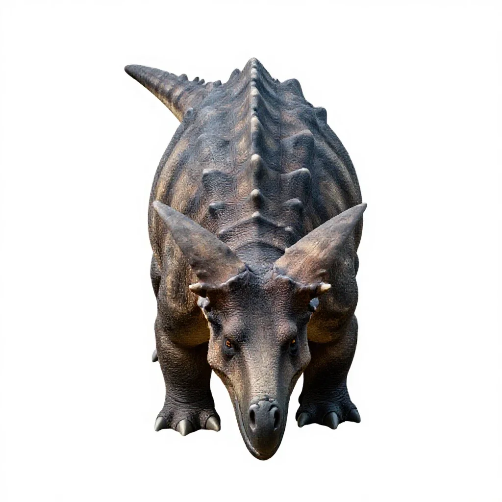 Ankylosaur isolated on a white background
