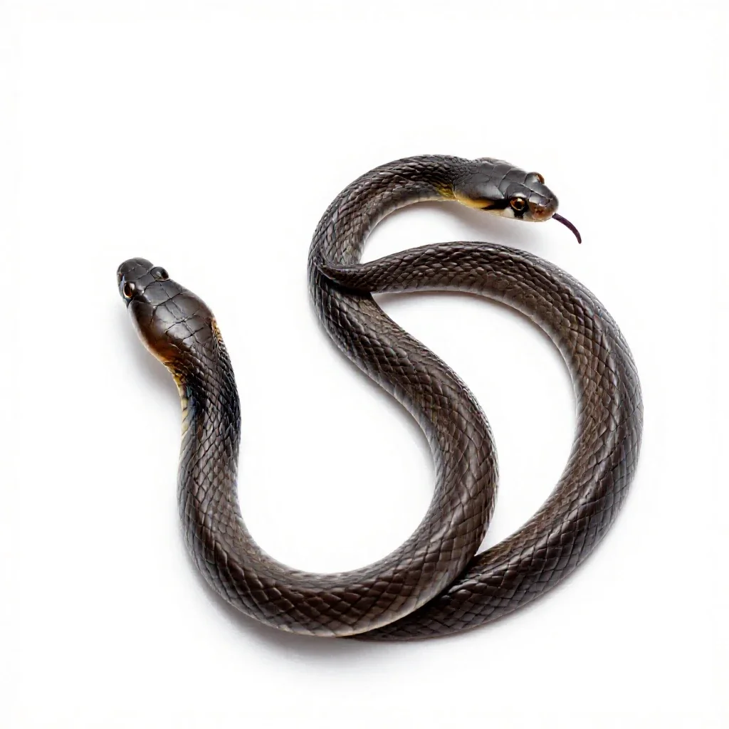 Eastern coral snake isolated on a white background