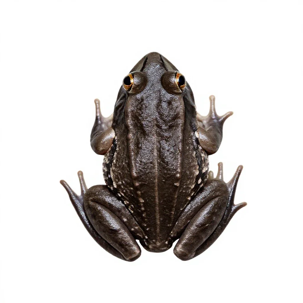 Eastern cricket frog isolated on a white background