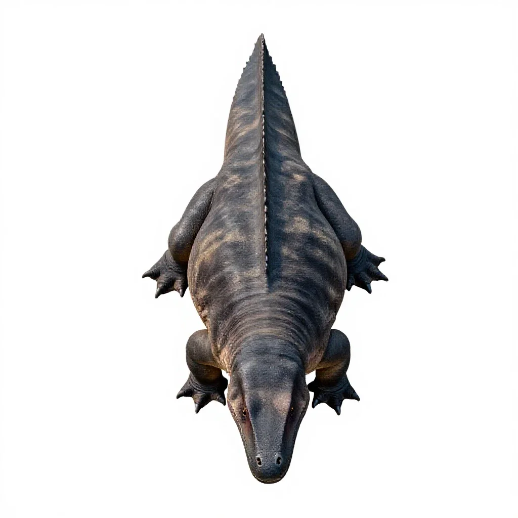 Edaphosaurus isolated on a white background