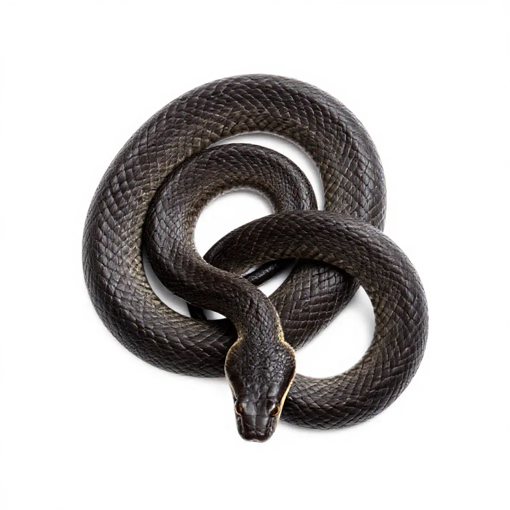 Elapid isolated on a white background