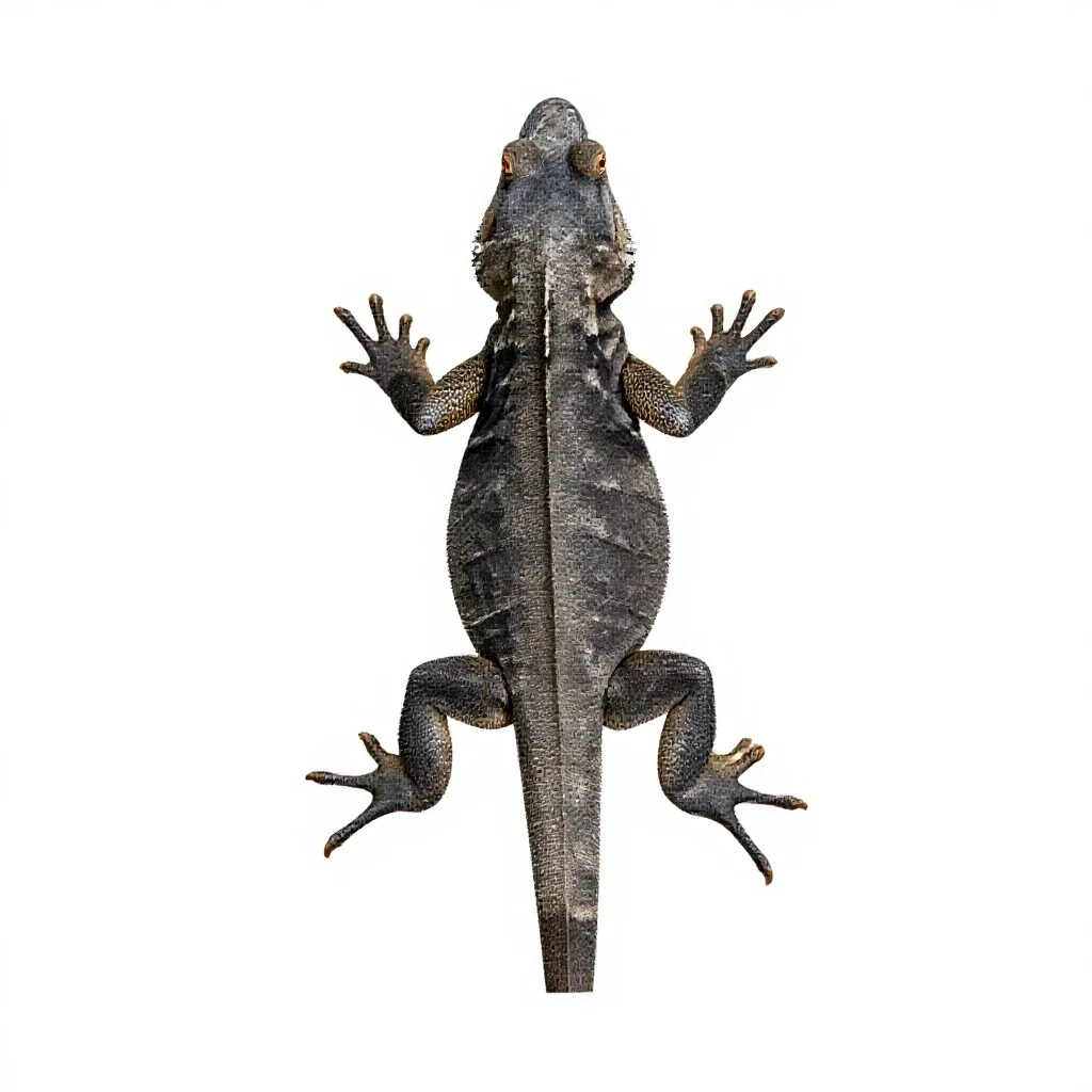 Iguanid isolated on a white background