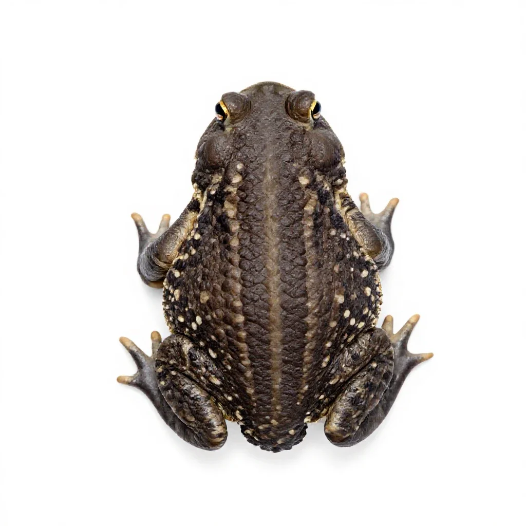 Obstetrical toad isolated on a white background