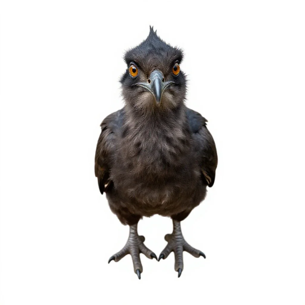 Ornithomimid isolated on a white background
