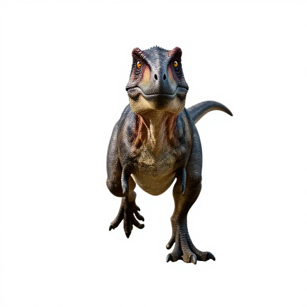 Oviraptorid isolated on a white background