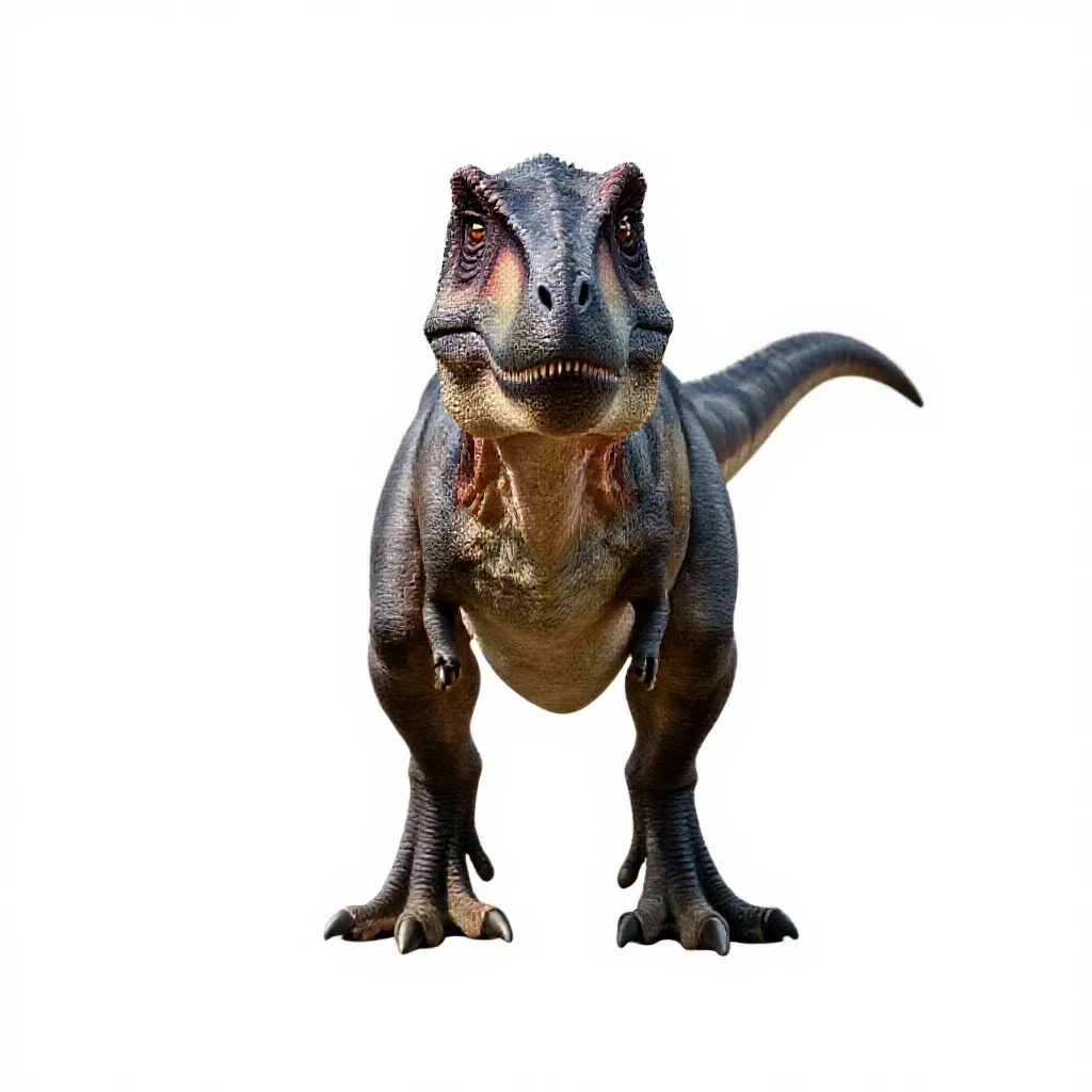 Utahraptor isolated on a white background