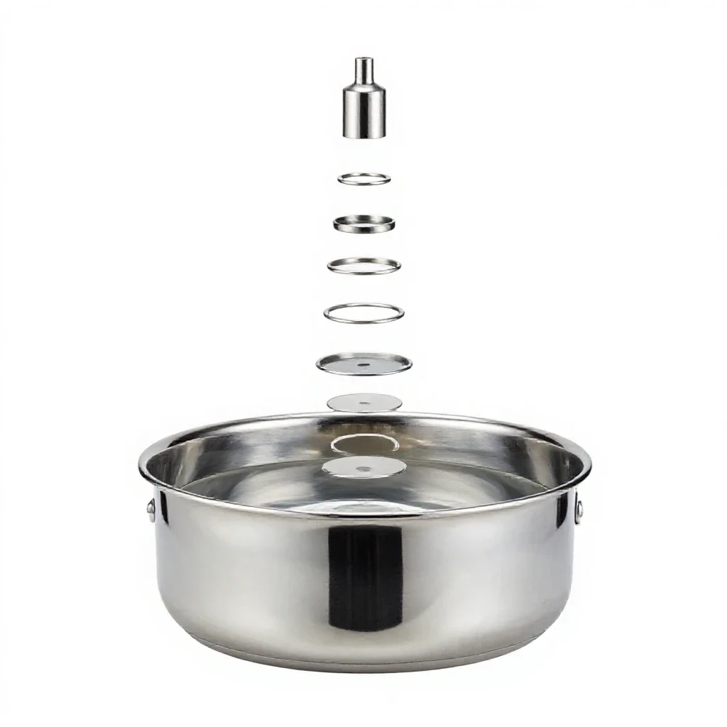 Bain-marie isolated on a white background