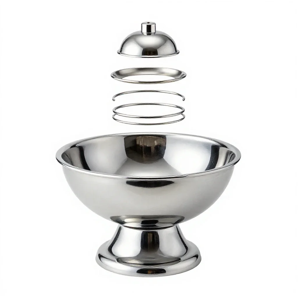 Baptismal font isolated on a white background