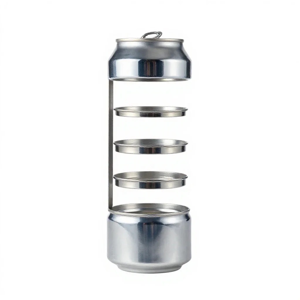 Beer can isolated on a white background