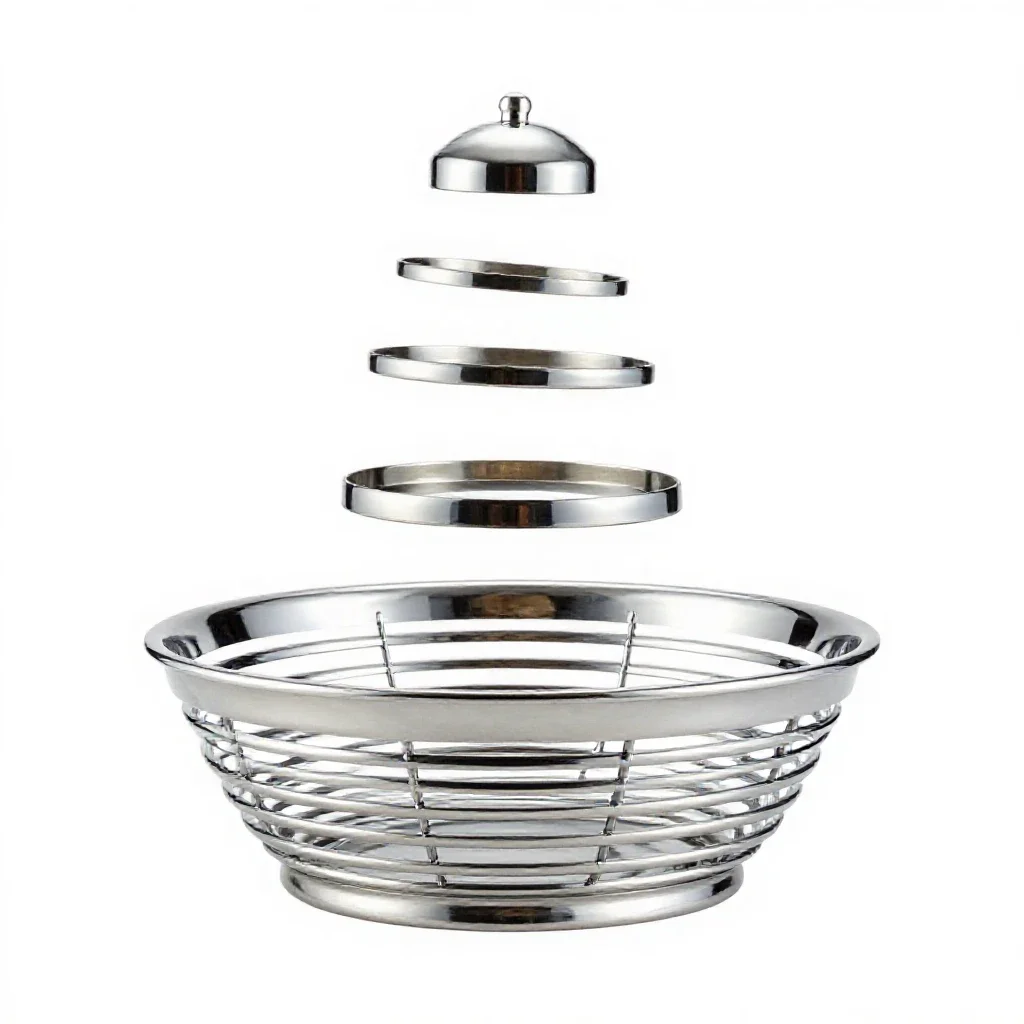 Breadbasket isolated on a white background