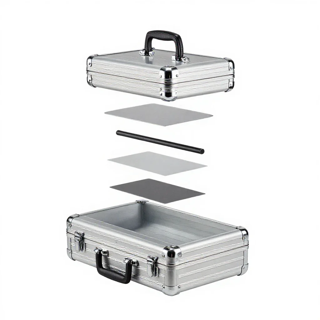 Briefcase isolated on a white background