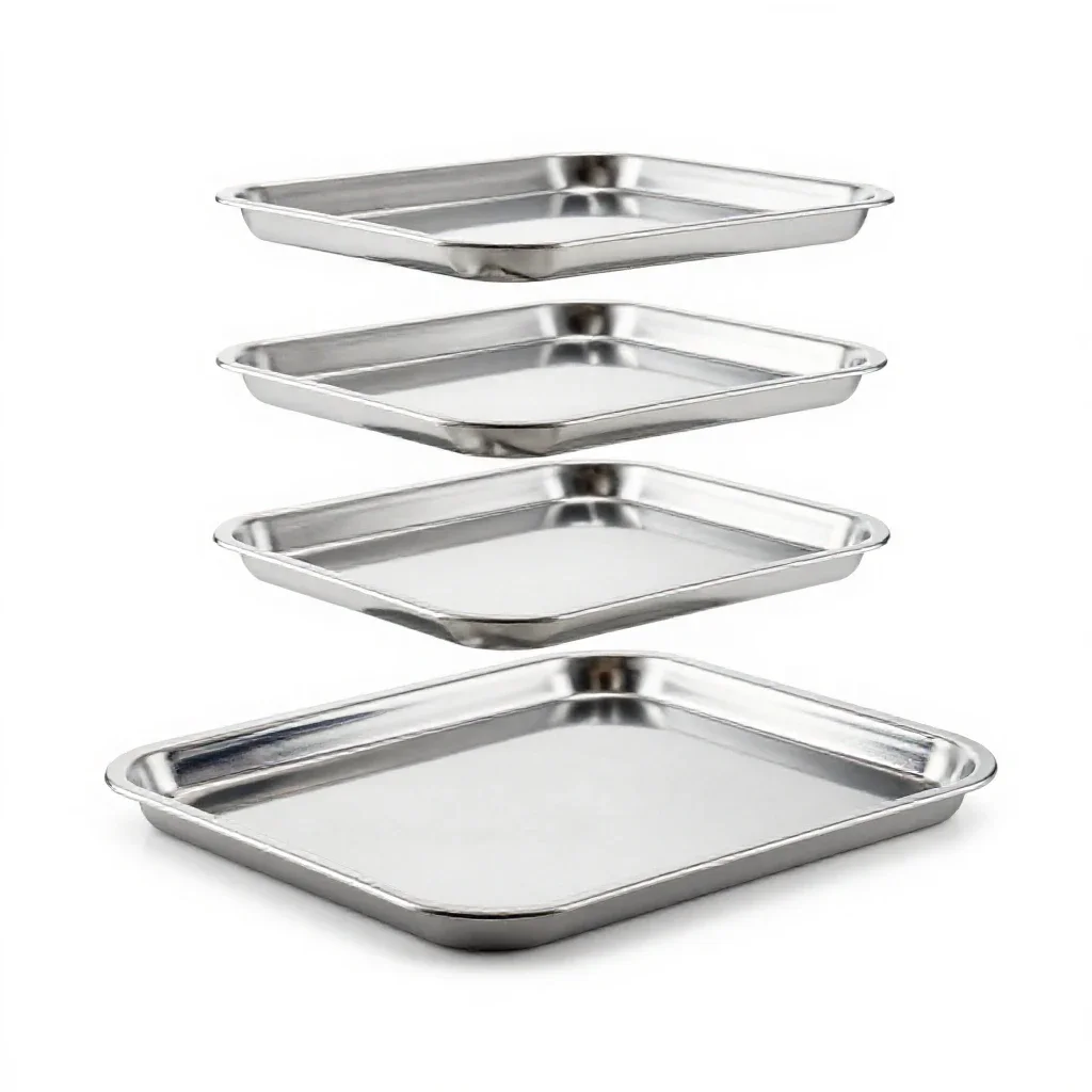 Cafeteria tray isolated on a white background
