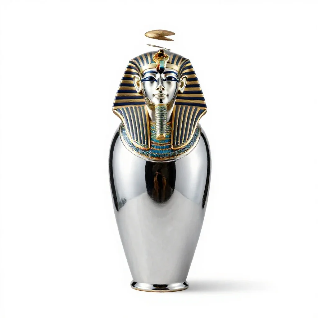 Canopic jar isolated on a white background