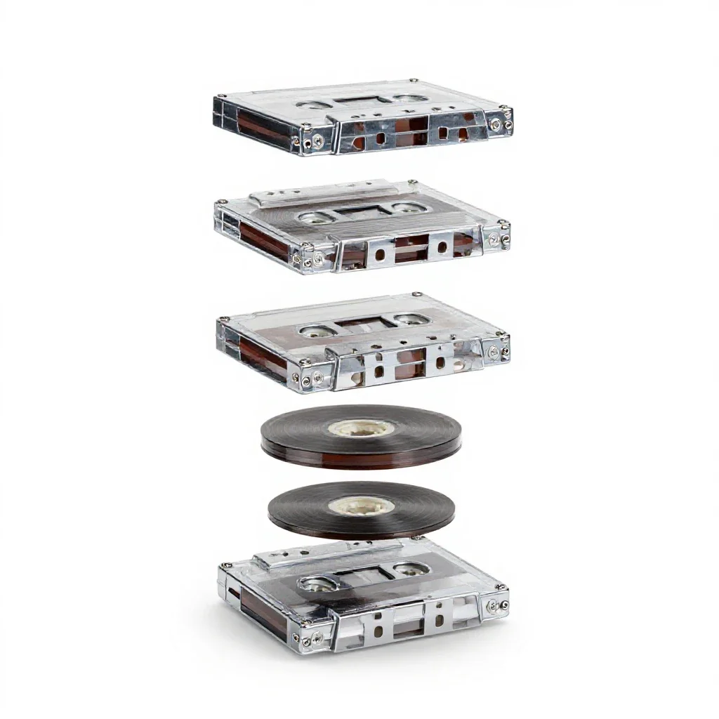 Cassette isolated on a white background