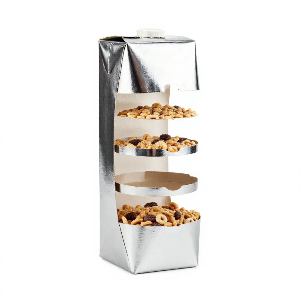 Cereal box isolated on a white background