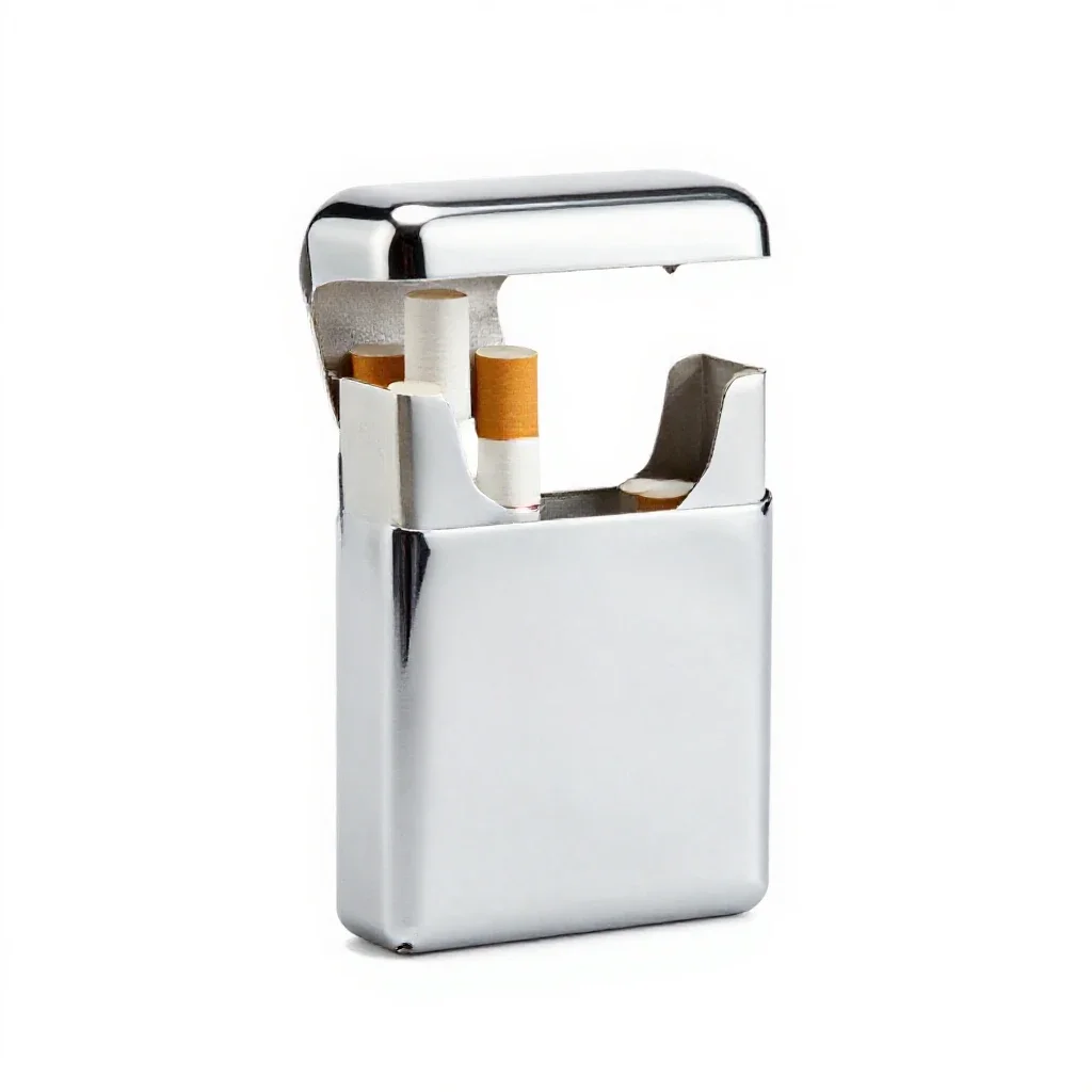 Cigarette case isolated on a white background