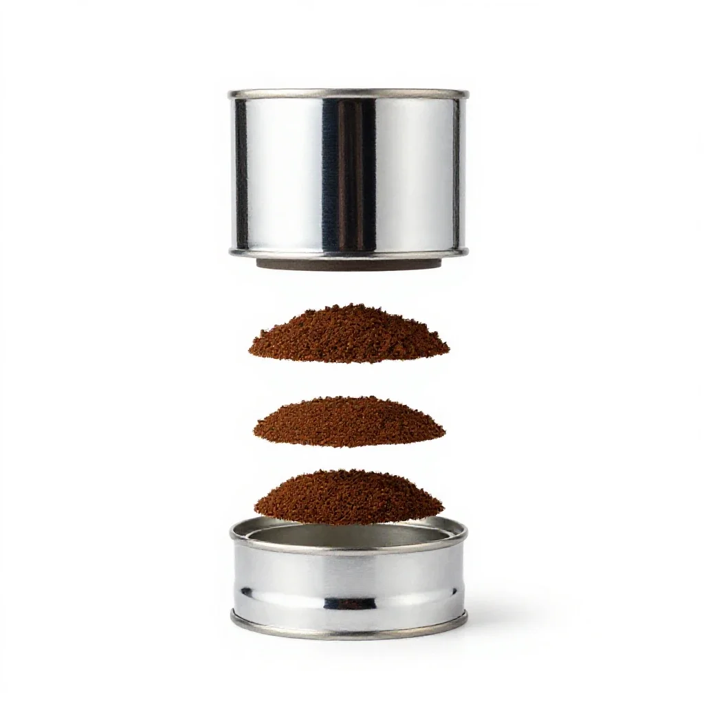 Coffee can isolated on a white background