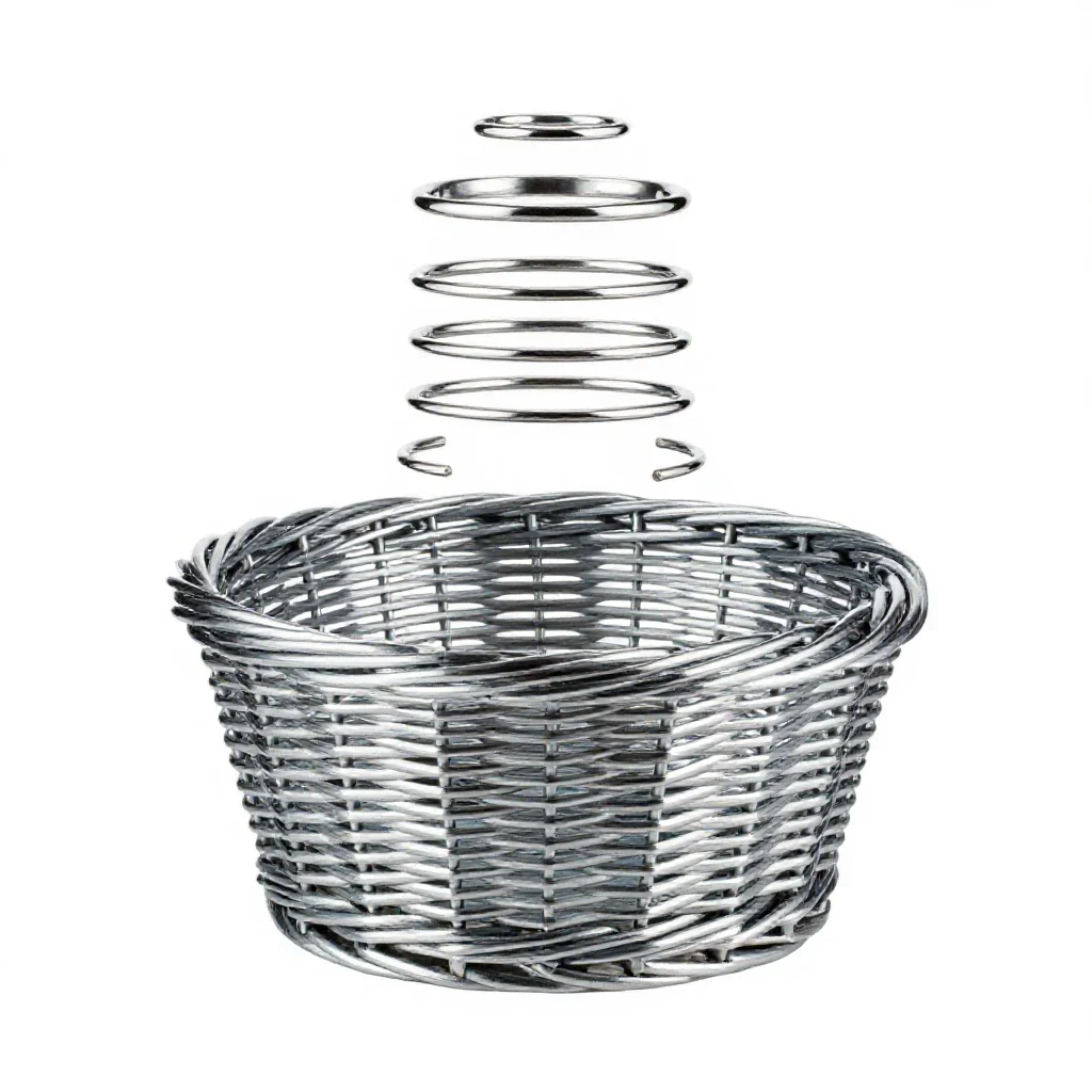 Creel isolated on a white background