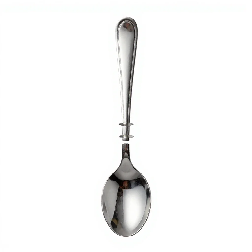 Dessert spoon isolated on a white background