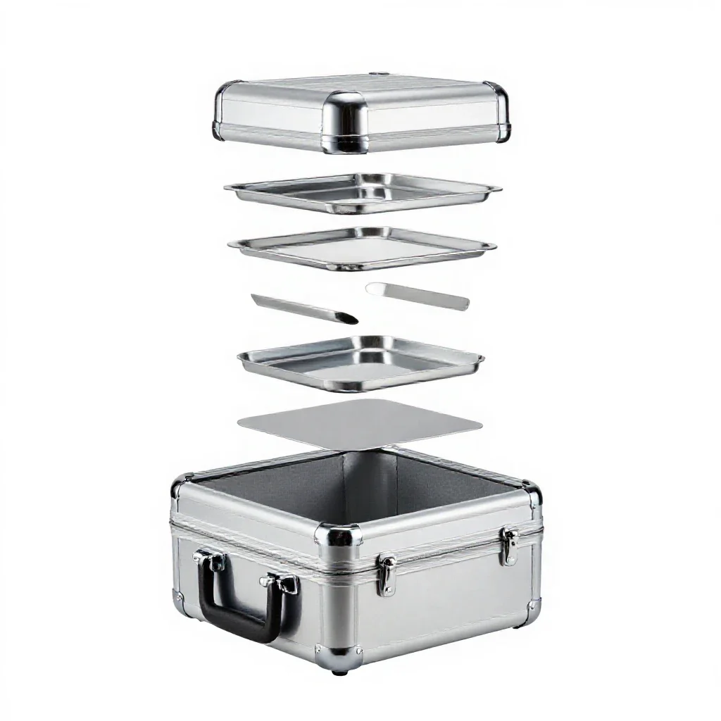 Dressing case isolated on a white background