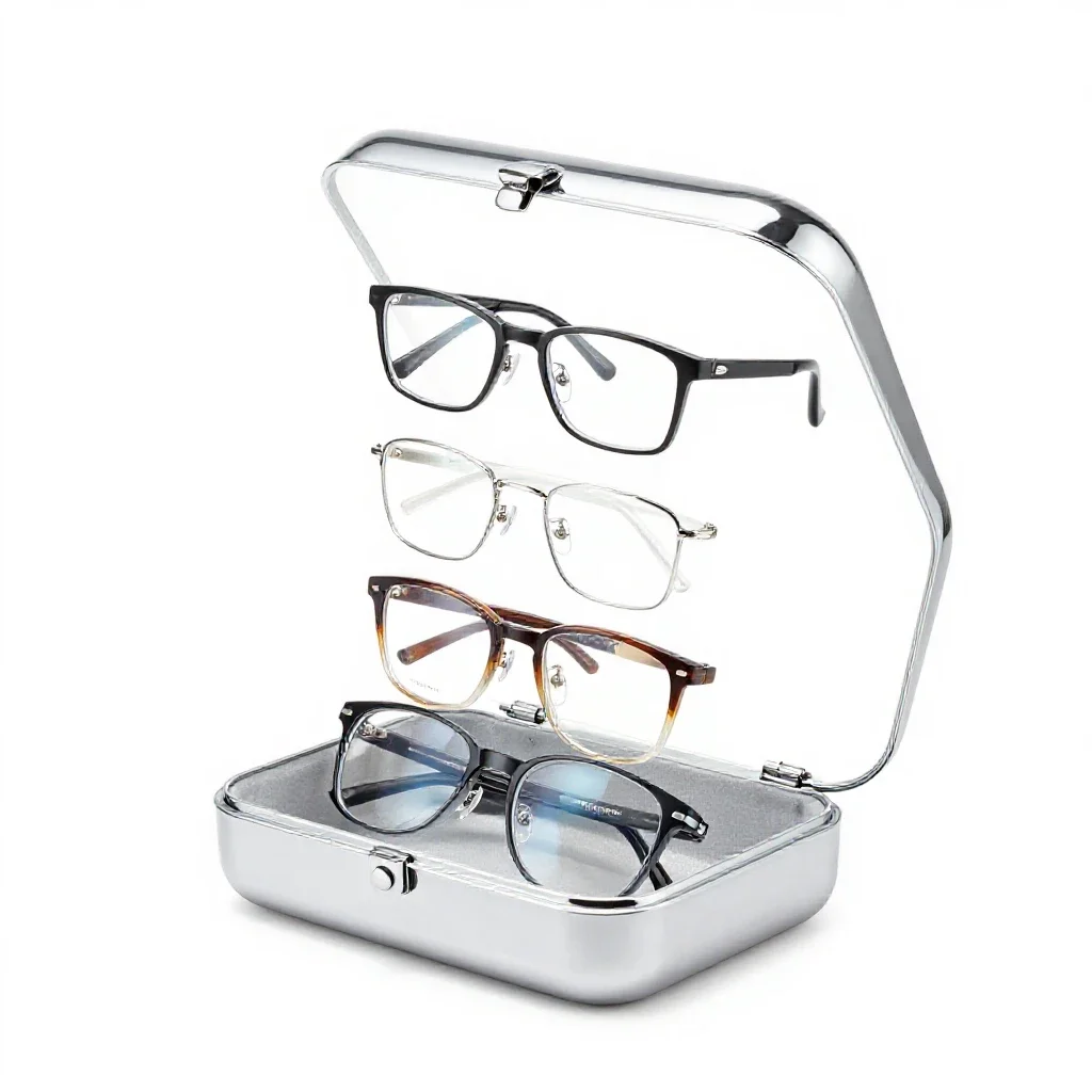 Glasses case isolated on a white background